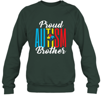 Load image into Gallery viewer, Proud Autism Brother Awareness Support Premium T Shirt Crewneck Sweatshirt
