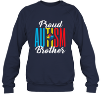 Load image into Gallery viewer, Proud Autism Brother Awareness Support Premium T Shirt Crewneck Sweatshirt
