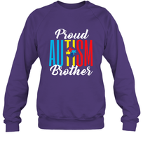 Load image into Gallery viewer, Proud Autism Brother Awareness Support Premium T Shirt Crewneck Sweatshirt
