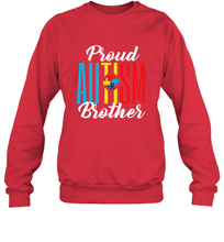 Load image into Gallery viewer, Proud Autism Brother Awareness Support Premium T Shirt Crewneck Sweatshirt
