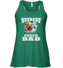 Load image into Gallery viewer, Husband Coach Dad Football Family Sports Team Game Women's Racerback Tank

