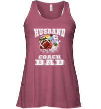 Load image into Gallery viewer, Husband Coach Dad Football Family Sports Team Game Women's Racerback Tank
