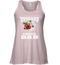 Load image into Gallery viewer, Husband Coach Dad Football Family Sports Team Game Women's Racerback Tank

