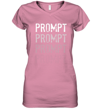 Load image into Gallery viewer, BCBA RBT Fading Prompts Behavior Analyst Women&#39;s V-Neck T-Shirt
