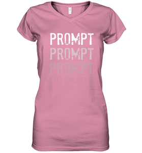 BCBA RBT Fading Prompts Behavior Analyst Women's V-Neck T-Shirt