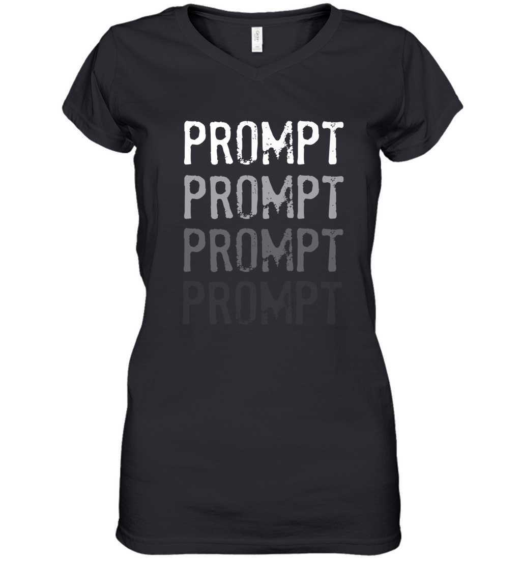 BCBA RBT Fading Prompts Behavior Analyst Women's V-Neck T-Shirt