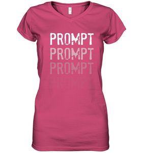 BCBA RBT Fading Prompts Behavior Analyst Women's V-Neck T-Shirt