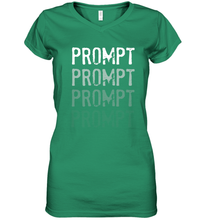 Load image into Gallery viewer, BCBA RBT Fading Prompts Behavior Analyst Women&#39;s V-Neck T-Shirt
