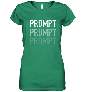 BCBA RBT Fading Prompts Behavior Analyst Women's V-Neck T-Shirt