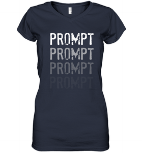 BCBA RBT Fading Prompts Behavior Analyst Women's V-Neck T-Shirt