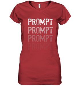 BCBA RBT Fading Prompts Behavior Analyst Women's V-Neck T-Shirt