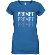 Load image into Gallery viewer, BCBA RBT Fading Prompts Behavior Analyst Women&#39;s V-Neck T-Shirt
