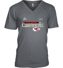 Load image into Gallery viewer, Youth Kansas City Chiefs NFL Pro Line by Fanatics Super Bowl LIV Champions Trophy Men's V-Neck
