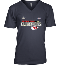 Load image into Gallery viewer, Youth Kansas City Chiefs NFL Pro Line by Fanatics Super Bowl LIV Champions Trophy Men's V-Neck
