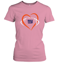 Load image into Gallery viewer, NFL New York Giants Heart Love Football Women's T-Shirt
