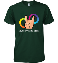 Load image into Gallery viewer, Neurodiversity Rocks Shirt Brain Autism Awareness Men's Premium T-Shirt
