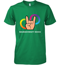 Load image into Gallery viewer, Neurodiversity Rocks Shirt Brain Autism Awareness Men's Premium T-Shirt
