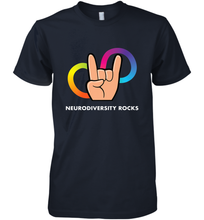 Load image into Gallery viewer, Neurodiversity Rocks Shirt Brain Autism Awareness Men's Premium T-Shirt
