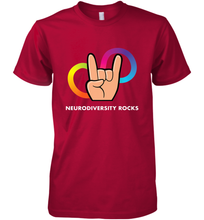 Load image into Gallery viewer, Neurodiversity Rocks Shirt Brain Autism Awareness Men's Premium T-Shirt
