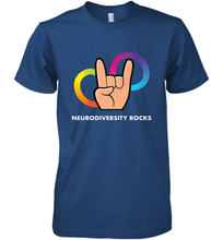 Load image into Gallery viewer, Neurodiversity Rocks Shirt Brain Autism Awareness Men's Premium T-Shirt

