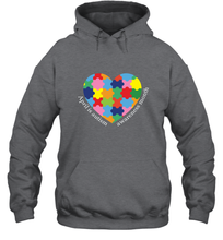 Load image into Gallery viewer, April is autism awareness month T shirt Hooded Sweatshirt
