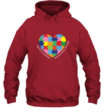 Load image into Gallery viewer, April is autism awareness month T shirt Hooded Sweatshirt
