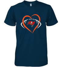 Load image into Gallery viewer, NFL Tampa Bay Buccaneers Heart Love Football Men's Premium T-Shirt
