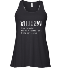 Load image into Gallery viewer, Autism Different Perspective Autism Awareness Women's Racerback Tank
