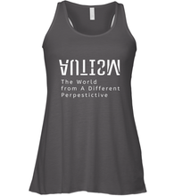 Load image into Gallery viewer, Autism Different Perspective Autism Awareness Women's Racerback Tank
