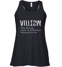 Load image into Gallery viewer, Autism Different Perspective Autism Awareness Women's Racerback Tank
