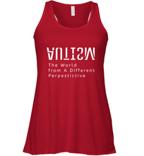 Load image into Gallery viewer, Autism Different Perspective Autism Awareness Women's Racerback Tank
