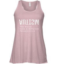 Load image into Gallery viewer, Autism Different Perspective Autism Awareness Women's Racerback Tank
