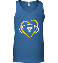 Load image into Gallery viewer, Valparaiso Crusaders Large Heart  Football Men's Tank Top
