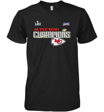Load image into Gallery viewer, Youth Kansas City Chiefs NFL Pro Line by Fanatics Super Bowl LIV Champions Trophy Men's Premium T-Shirt
