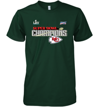 Load image into Gallery viewer, Youth Kansas City Chiefs NFL Pro Line by Fanatics Super Bowl LIV Champions Trophy Men's Premium T-Shirt
