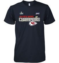 Load image into Gallery viewer, Youth Kansas City Chiefs NFL Pro Line by Fanatics Super Bowl LIV Champions Trophy Men's Premium T-Shirt
