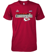 Load image into Gallery viewer, Youth Kansas City Chiefs NFL Pro Line by Fanatics Super Bowl LIV Champions Trophy Men's Premium T-Shirt
