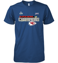 Load image into Gallery viewer, Youth Kansas City Chiefs NFL Pro Line by Fanatics Super Bowl LIV Champions Trophy Men's Premium T-Shirt
