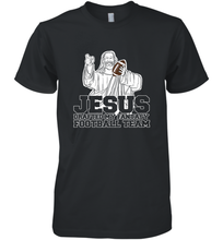Load image into Gallery viewer, Jesus Drafted My Football Team Fantasy Football Draft Day Men's Premium T-Shirt

