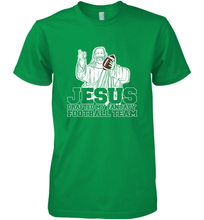 Load image into Gallery viewer, Jesus Drafted My Football Team Fantasy Football Draft Day Men's Premium T-Shirt
