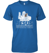 Load image into Gallery viewer, Jesus Drafted My Football Team Fantasy Football Draft Day Men's Premium T-Shirt
